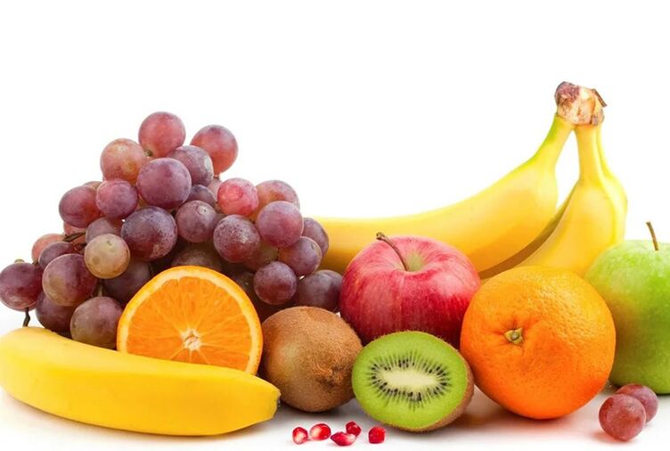 Sveže sadje, ki je osnova prehrane med izbruhi protina